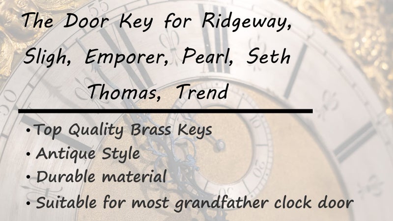 JIOTAR Grandfather Clock Door Key Works with Most Clocks Made Before 2004，for Ridgeway, Sligh, Emporer, Pearl, Seth Thomas, Trend - Image 5