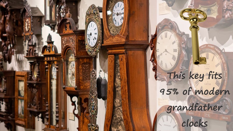 JIOTAR Grandfather Clock Door Key Works with Most Clocks Made Before 2004，for Ridgeway, Sligh, Emporer, Pearl, Seth Thomas, Trend - Image 4