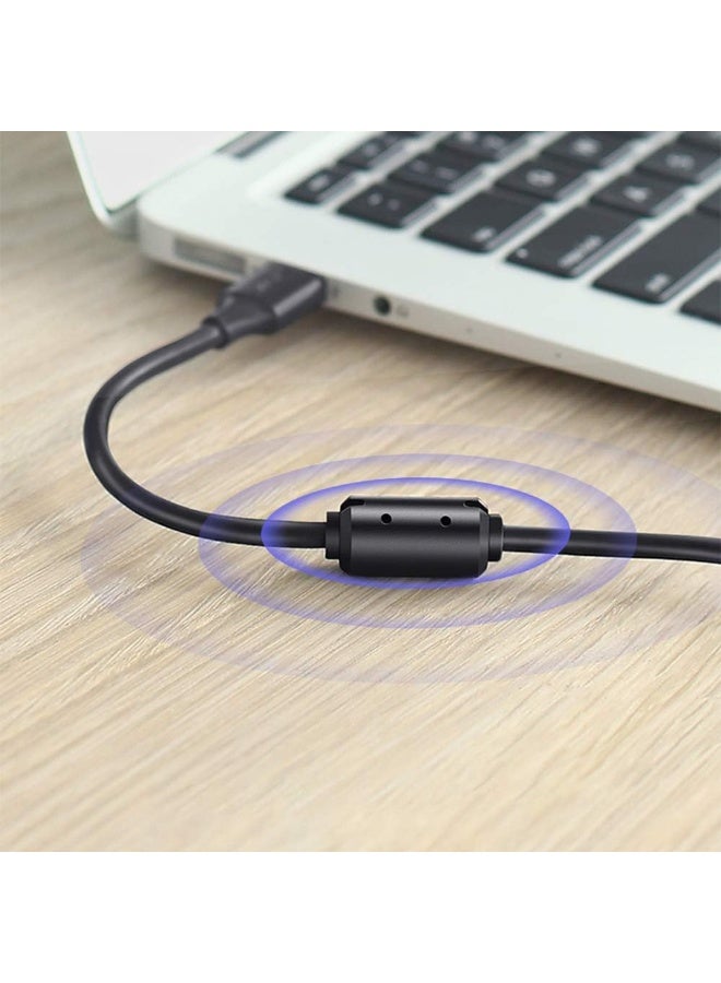 Ugreen Printer cable USB 2.0A Male To 5-Pin Mini USB Male Gold-Plated Data Cable 480Mbps for PC, Laptops, Smartphones (2M) - Image 1