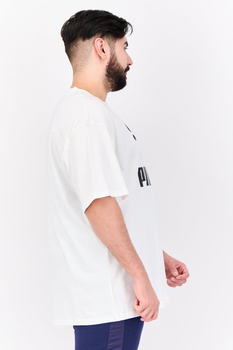 PUMA Men Relaxed Fit Short Sleeve Outdoor T-shirt, White  - Image 2