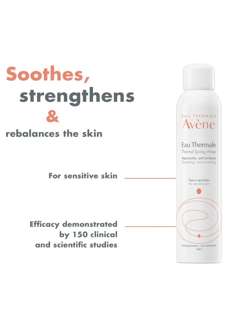 EAU THERMALE Avene Avene Eau Thermale Spring Water Spray 300ml – Soothing Thermal Face Mist for Sensitive & Irritated Skin | Hydrating Facial Spray for Men & Women - Image 3