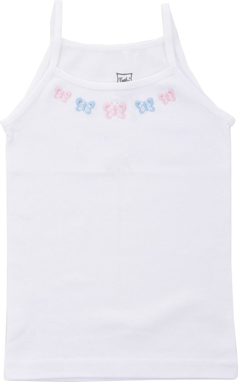 Tutku Rope Suspender Girl's Ribbed Undershirt 6-Piece  - Image 2