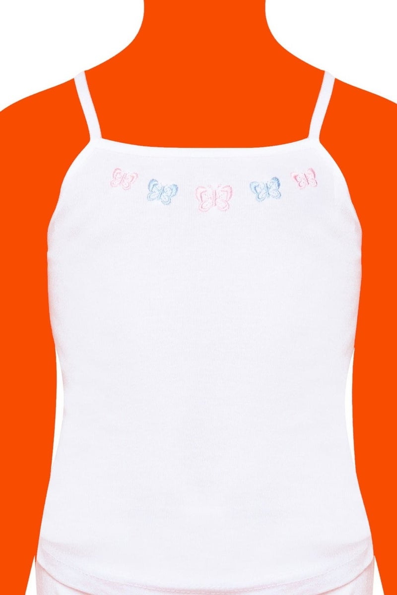 Tutku Rope Suspender Girl's Ribbed Undershirt 6-Piece  - Image 1