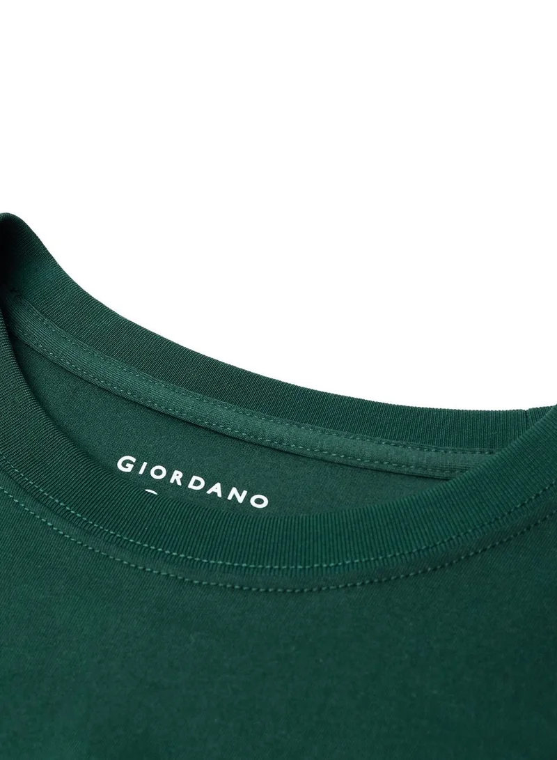 GIORDANO  Men's Slim Fit Lion Graphic Tee for Men | Best Price UAE