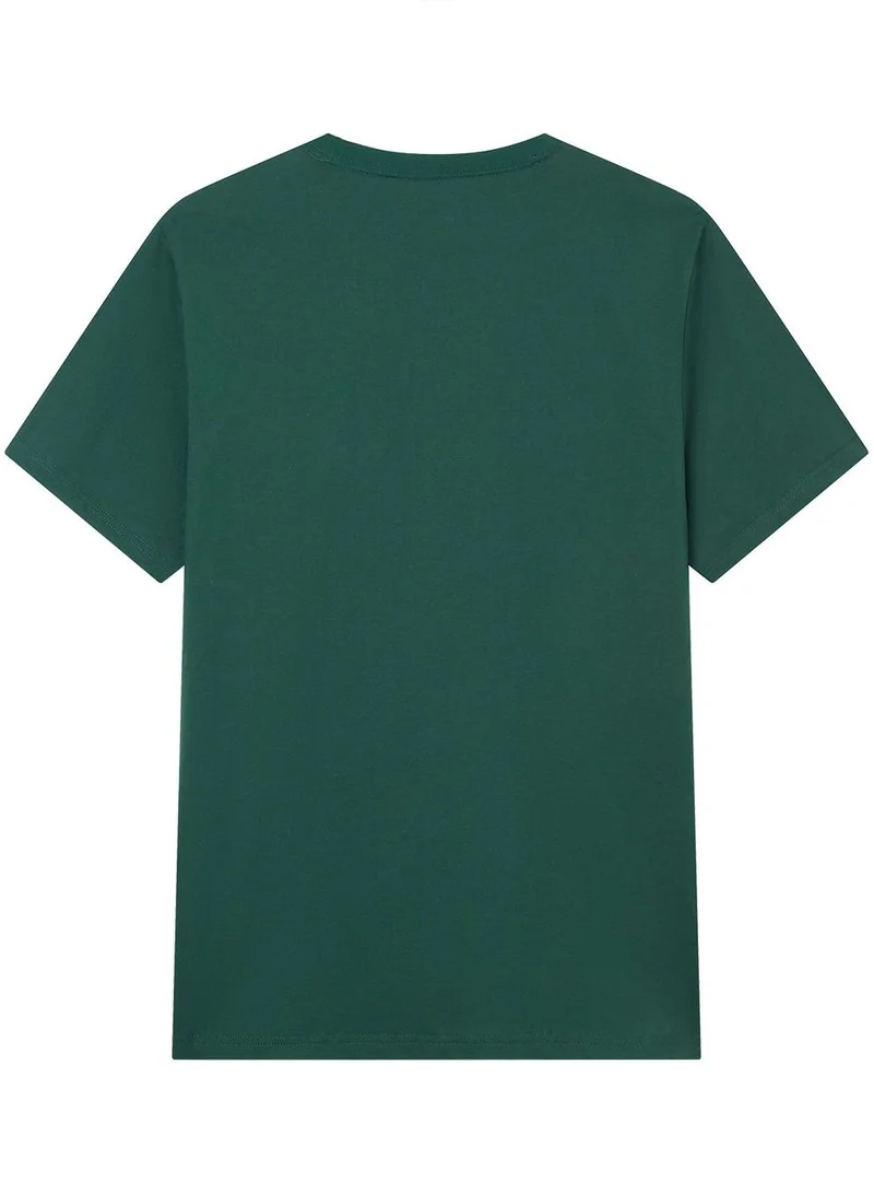 GIORDANO Men's Slim Fit Lion Graphic Tee