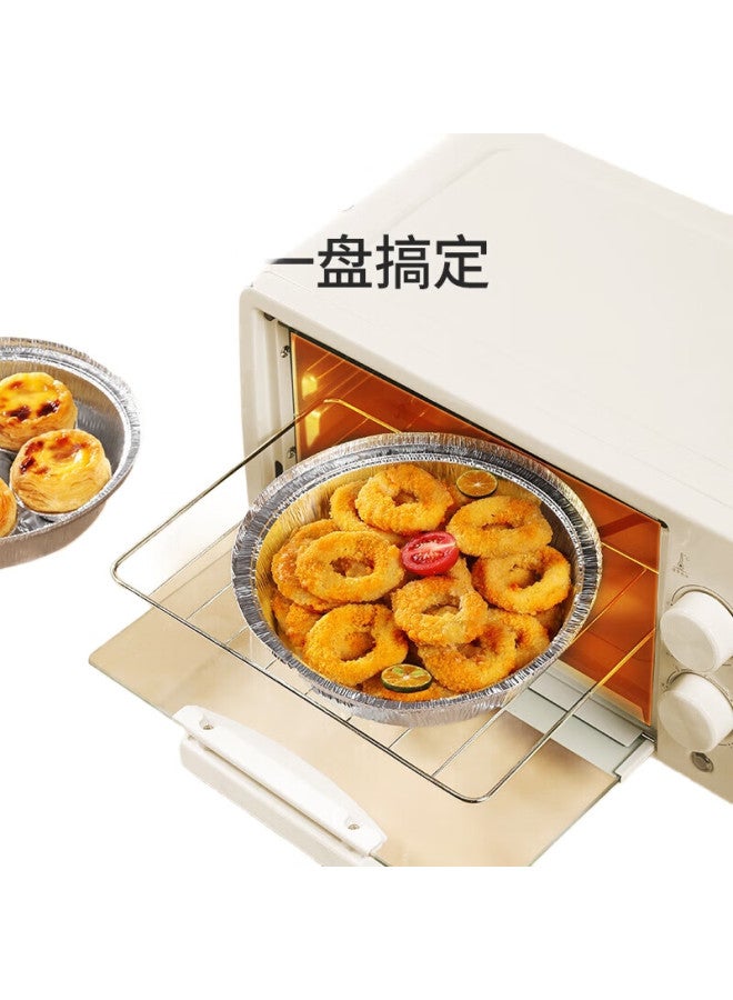Maryya Meiliya Air Fryer Aluminum Foil Bowls 18.5Cm*40 Pieces, Oven-Specific Aluminum Foil Trays, Food-Grade Baking Tools - Image 1