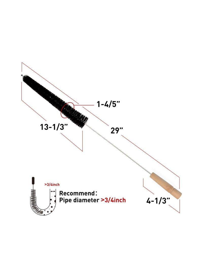 Zikra 2 Pack Dryer Vent Cleaner Kit Dryer Lint Brush Vent Trap Cleaner Long Flexible - Image 2