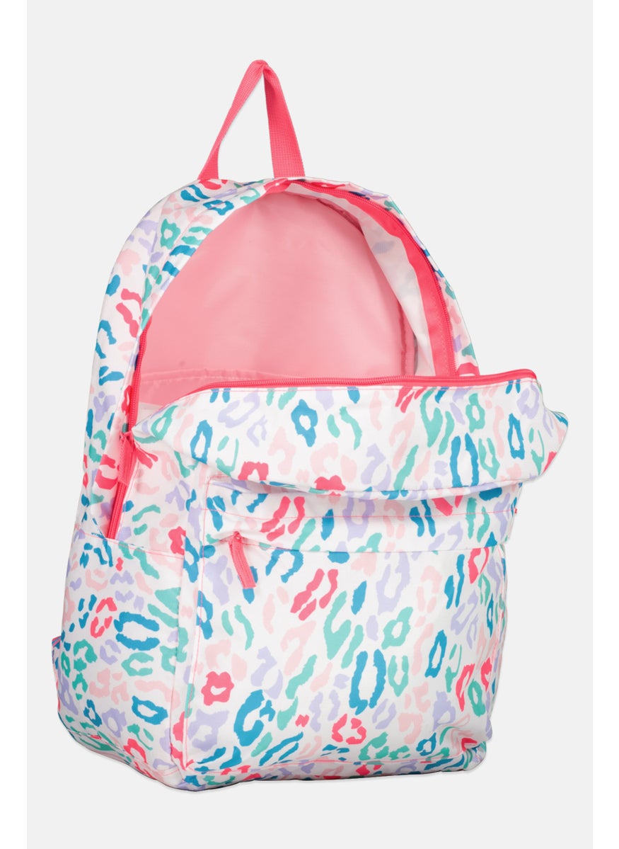 Hurley Kids Girl Printed Backpack 40 H x 28 L x 12 W cm, White  - Image 3