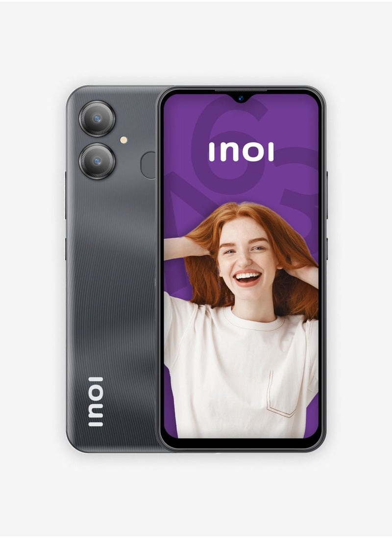 INOI - A63, 4G LTE, Octacore 3GB RAM + 64GB, 6.5” IPS HD+ Display, Dual Camera, Finger Print Sensor, Black, Middle East Version - Image 1