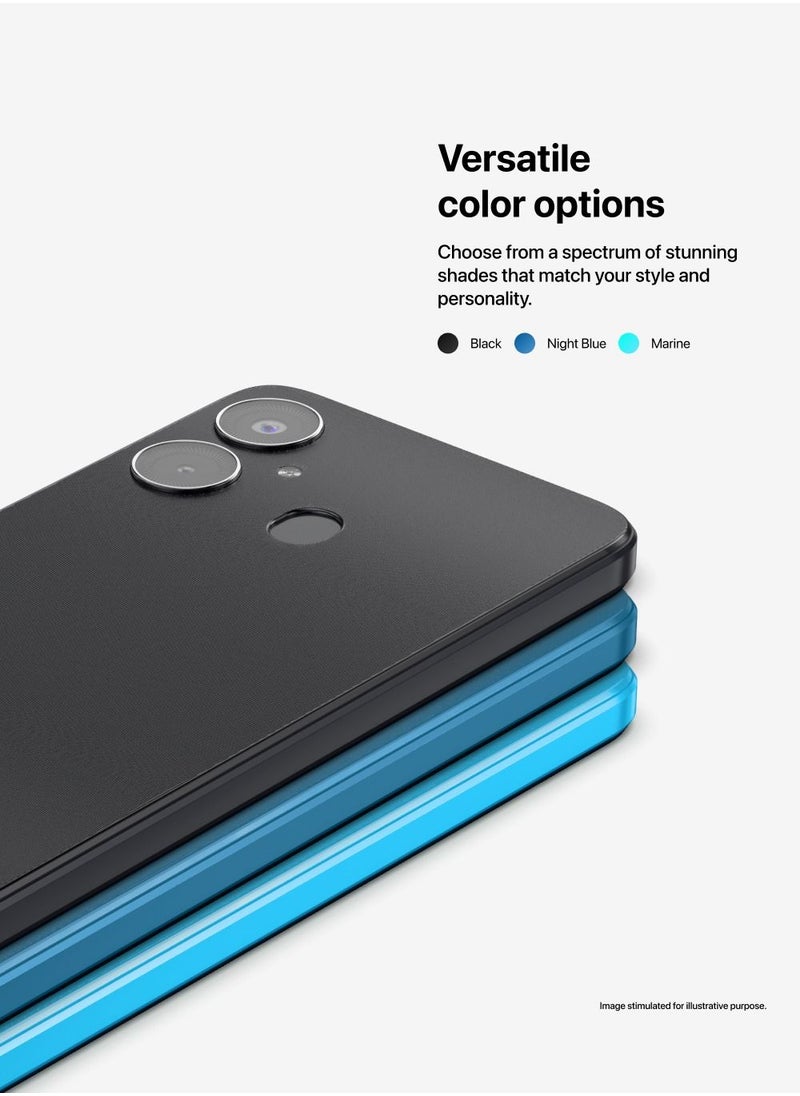 INOI - A63, 4G LTE, Octacore 3GB RAM + 64GB, 6.5” IPS HD+ Display, Dual Camera, Finger Print Sensor, Black, Middle East Version - Image 1