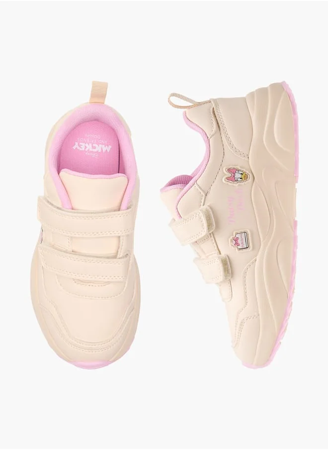 ديزني Girls Sneaker With Double Velcro