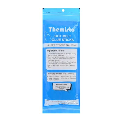 themisto 11mm Yellow Glue Sticks (Strong and Long) for Hot melt Glue Gun 15 pc - Image 5