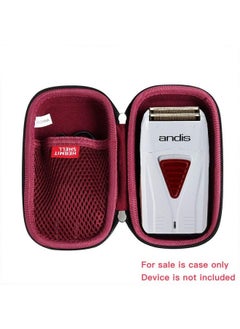 Hermitshell Hard Travel Case For Andis 17150 Pro Foil Lithium Titanium Foil Shaver (Outer Black And Inner Red)  - Image 3