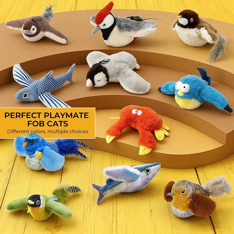 Sea Blue Shaking Fish Cat Toy USB Rechargeable Touch Activated Interactive Pet Exercise - Image 3