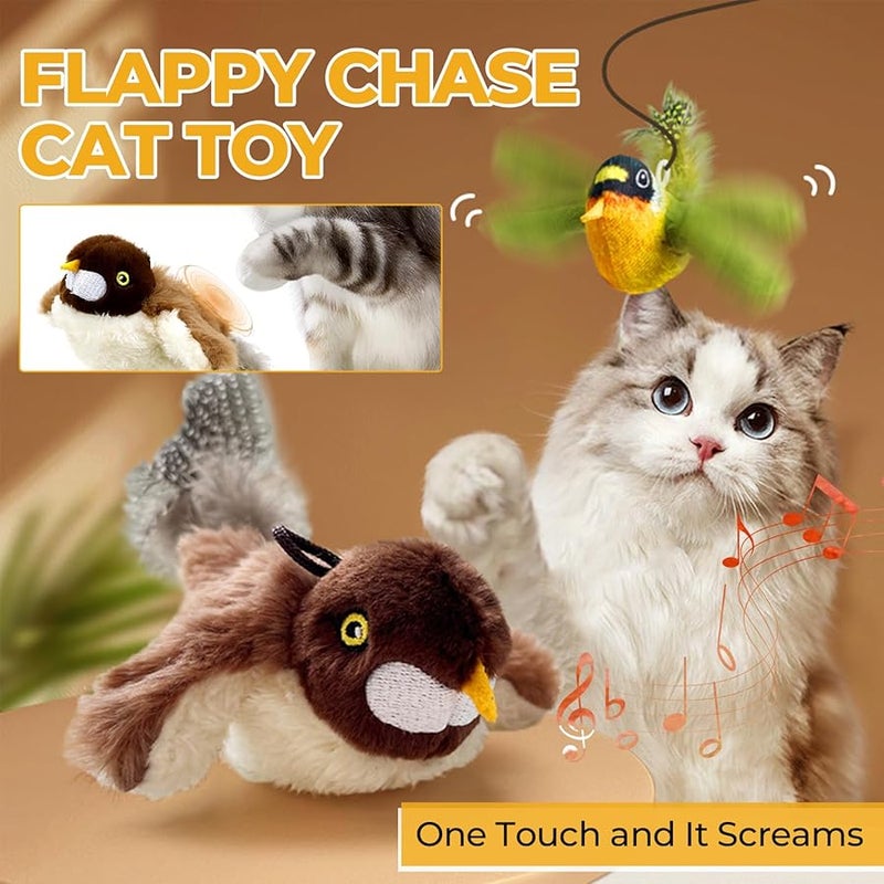 Sea Blue Shaking Fish Cat Toy USB Rechargeable Touch Activated Interactive Pet Exercise - Image 4