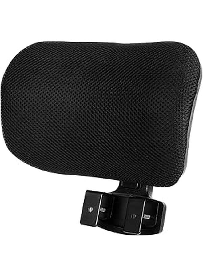 Adjustable Neck Support Headrest Pillow for Office Chairs Black Easy Installation - Image 1