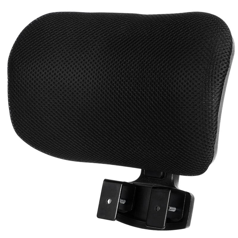 Adjustable Neck Support Headrest Pillow for Office Chairs Black Easy Installation - Image 2