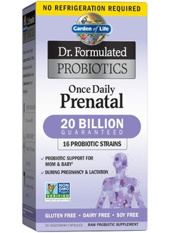 Dr. Formulated Probiotics Once Daily Prenatal Acidophilus And Bifidobacteria Probiotic Suppor 30 Vegetarian Capsules
