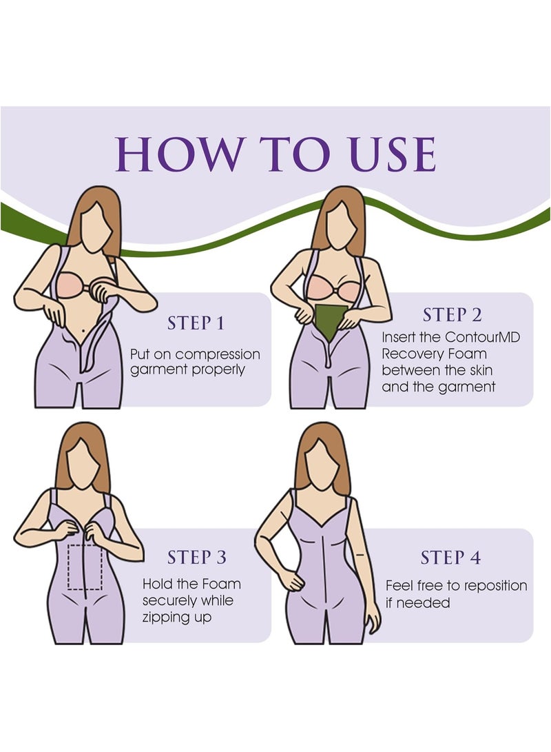 NIBEMINENT 3-Piece Medical Foam After Liposuction and Body Sculpting - Image 5