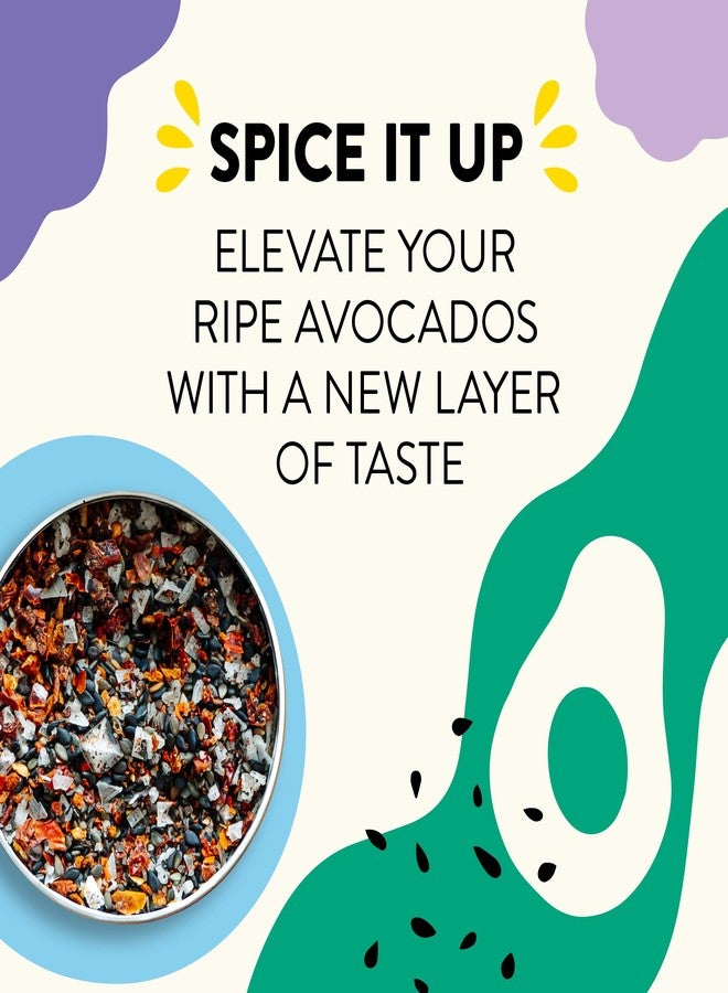 Just Spices مزيج توابل الأفوكادو من جست سبايسز، 60 غرام | مزيج توابل للأفوكادو | يُستخدم أيضًا لتحسين مذاق الأطباق والسلطات | يحتوي على السمسم الأسود والطماطم والفلفل الحار والملح الهرمي وغيرها - Image 4