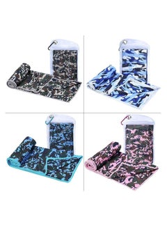 Y&D [4 Pack] Cooling Towel (40"x12") - Soft and Breathable Microfiber Chilly for Yoga, Sports, Running, Gym, Camping, Fitness, Workouts  - Image 4