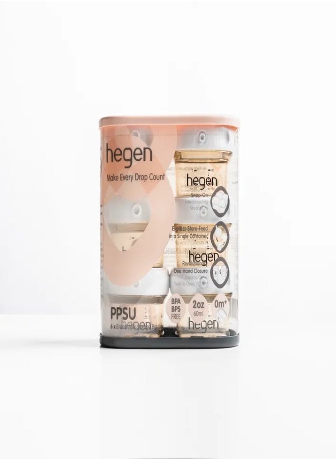 hegen - Pcto Brest Milk Storage PPSU 60 ML Pack Of 6 - Image 1