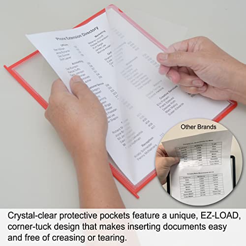 Ultimate Office AdjustaView Easy-Load Replacement Pockets - Fits Ultimate Office AdjustaView Organizers Only, (Set of 5 Colored) - Image 2