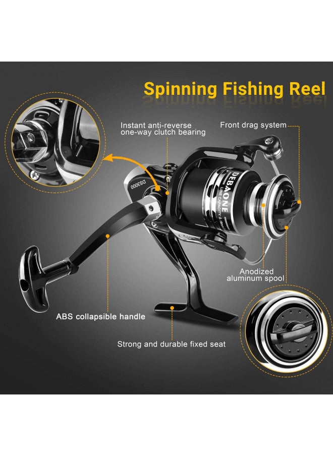 BlueFire Fishing Rod Kit, Carbon Fiber Telescopic Fishing Pole and Reel Combo with Spinning Reel, Line, Lure, Hooks and Carrier Bag, Fishing Gear Set for Beginner Adults Saltwater Freshwater(2.1M) - pzsku/ZE20CC401B0123E396E46Z/45/_/1732282868/764b2682-731f-4bd2-92c9-ce95c5b8339b