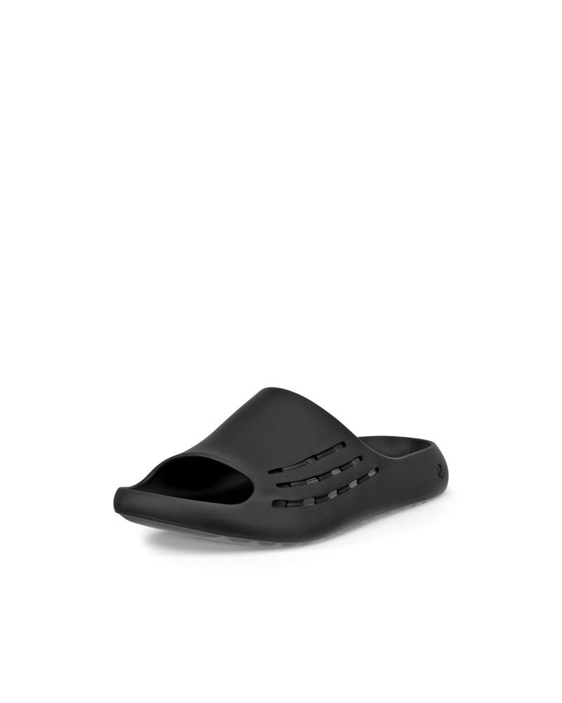 ECCO Unisex Cozmo Perforated Slide Sandal Black 665 US Men