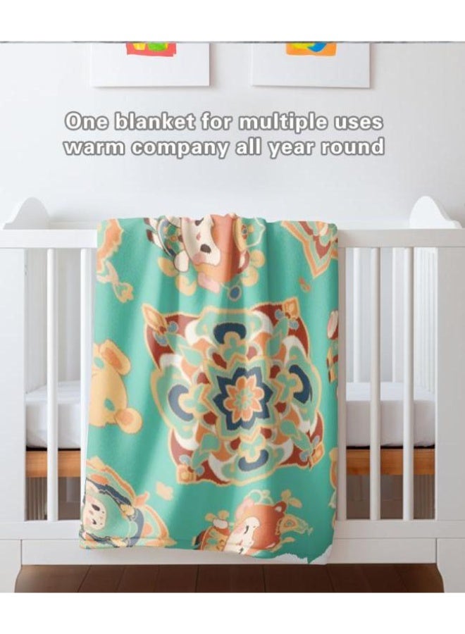 عام بطانية رقيقة من الفانيلا الكرتونية للأطفال والرضع (دافئة ومريحة، ومناسبة للنوم والألعاب) 70 سم * 100 سم - Image 3