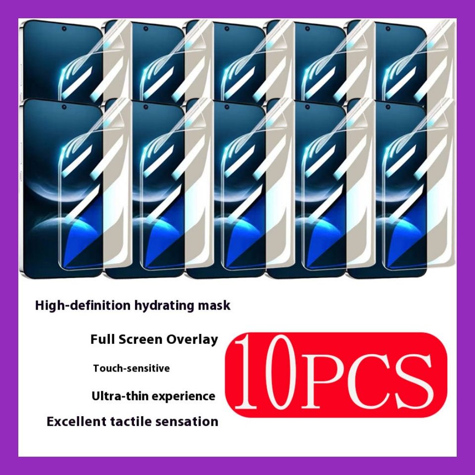 10 Pieces Ultra Clear Hydrogel Screen Protector For P50 Pro Anti Scratch Fingerprint Soft Film Smooth Touch