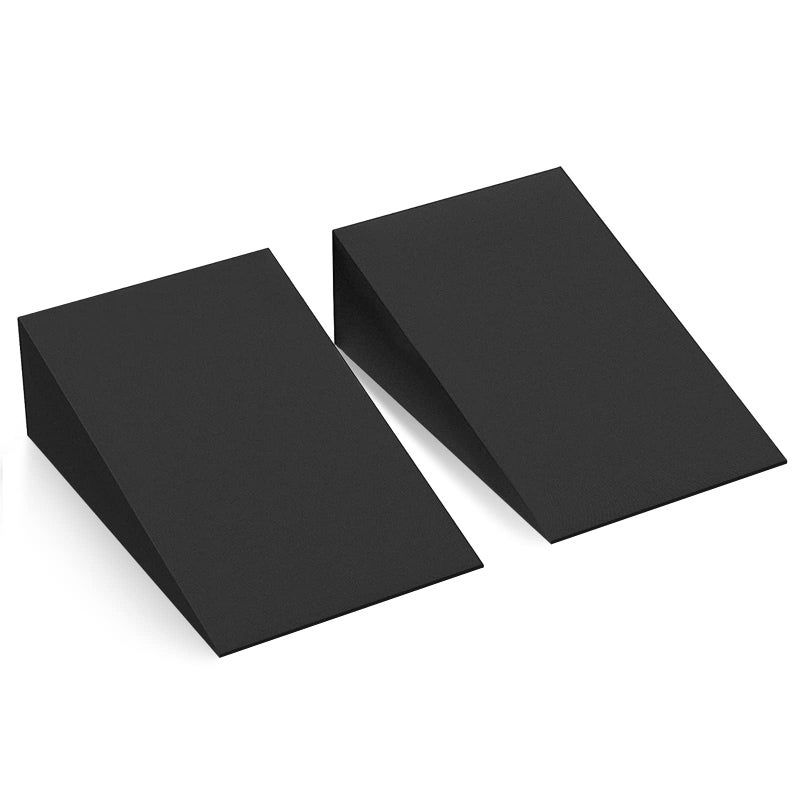 Inlisy 12'' Hard Foam Wedge Slant Board - 2 Pcs Calf Stretcher for Yoga, Squats and Physical Therapy - Image 1