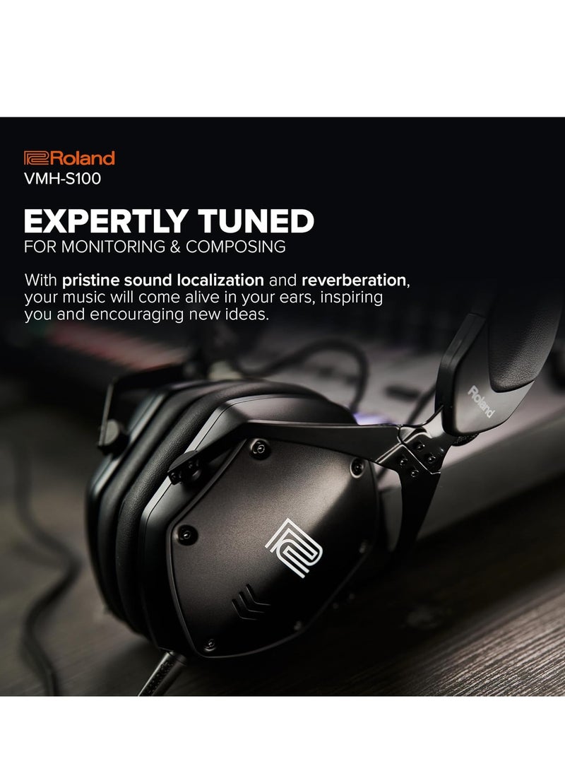 Roland سماعات رأس مغلقة من رولاند VMH-S100 للإنتاج الموسيقي - Image 5