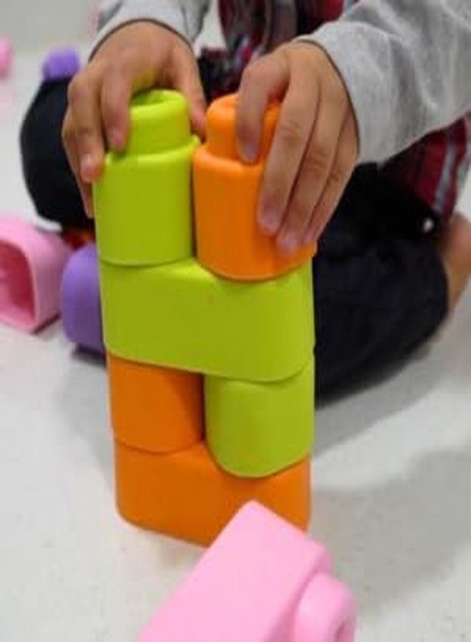 Zephyr Learning Steps - Infant Blocks-4, Montessori Toys for Babies, Early Development, Soft Building Blocks, Block Sets, Colors and Counting, Premium Blocks, Stack Toy, Toddler Block Toys, 36 Pieces - Image 4