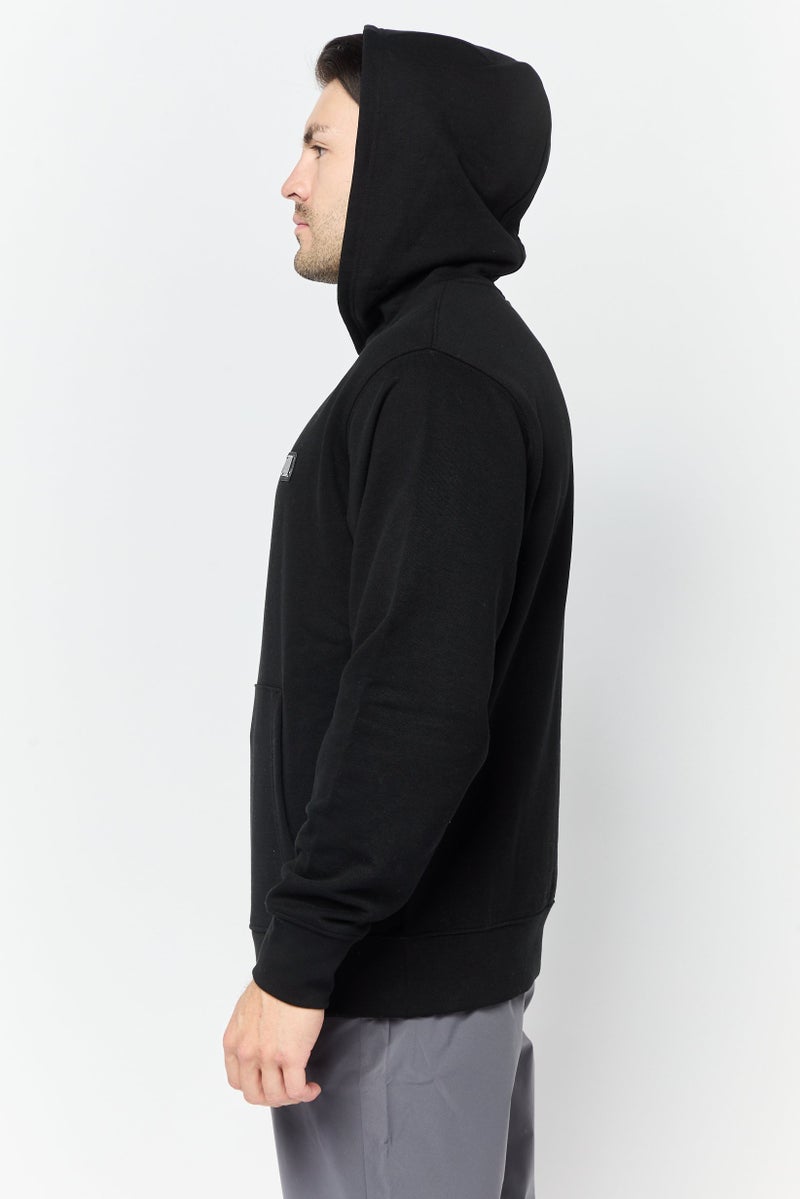 833 POLICE Men Long Sleeves Brand Logo Hoodie, Black - Image 4