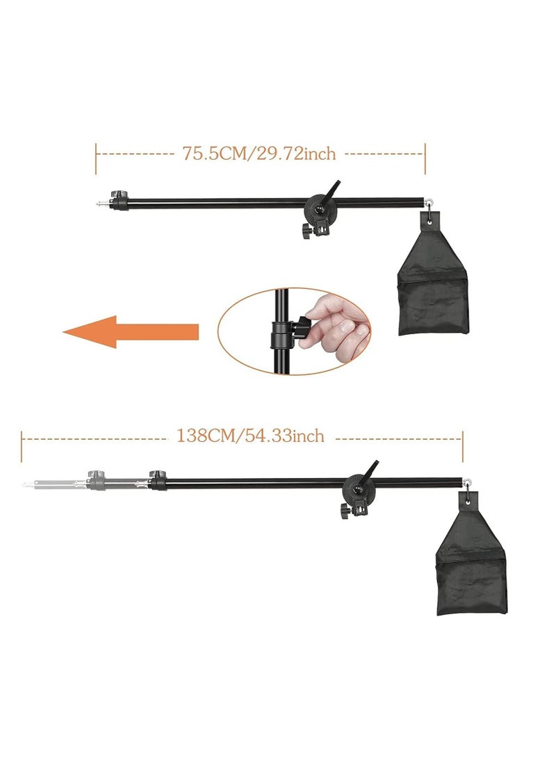 استوديو الصور فوق الذراع الذراع أعلى ضوء الوقوف 75-138 سم لضوء Softbox - Image 5