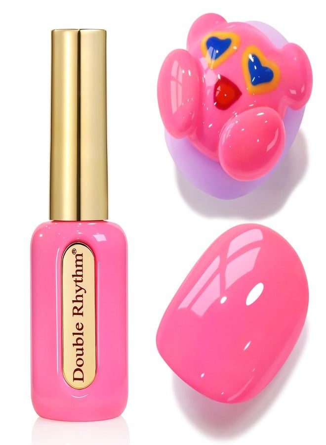 دابل ريذم طلاء أظافر جل مزدوج الإيقاع 0.50 أونصة، خالٍ من الهيما، نفس اللون، نفس الزجاجة، ذهبي، دائري، شفاف، محايد، طبيعي، حليبي، 15 مل، طلاء أظافر جيلي بالأشعة فوق البنفسجية، فن اصنعه بنفسك في المنزل (وردي فاتح - C1040) - Image 1