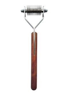 Mars Coat King Mars Coat King Dematting Undercoat Grooming Rake Stripper Tool for Dogs and Cats, Stainless Steel with Wooden Handle for Thick Coats, 16-Blade Stripper for Groomers, Pet Owners  - Image 1