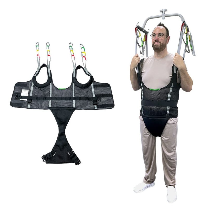Ehucon Comfort Padded Patient Lift Walking SlingPortable Standing Harness to PeopleHandicap for Ambulating Support Training500 lbs Safety LoadingSmall