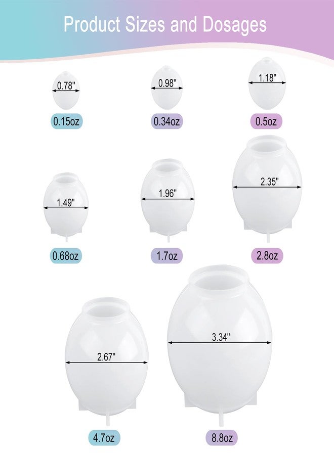 KISREL Resin Molds, 8 PCS Sphere Silicone Mold, Upgraded 3D Seamless Epoxy Molds，Large Ball Shape Flower Resin Mold for Home Decor, Flowers Preservation - Image 2