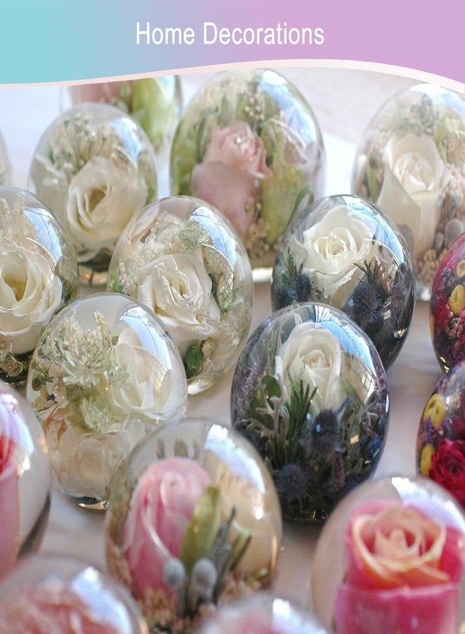KISREL Resin Molds, 8 PCS Sphere Silicone Mold, Upgraded 3D Seamless Epoxy Molds，Large Ball Shape Flower Resin Mold for Home Decor, Flowers Preservation - Image 5