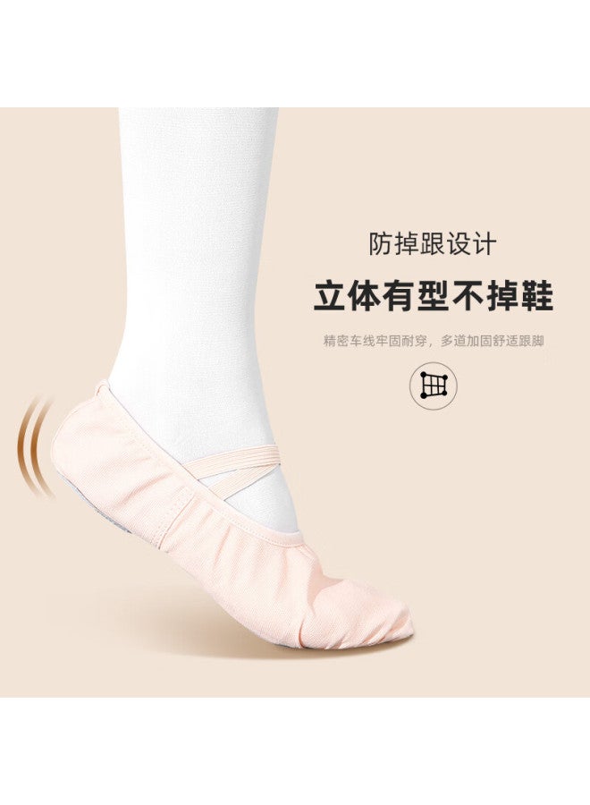 Smart Friends Zhiyouban Children's Fleece-lined Dance Shoes Girls Warm Skin-colored Ballet Shoes Adult Spring Autumn Winter Practice Soft Sole Cat Paw Shoes - Image 3