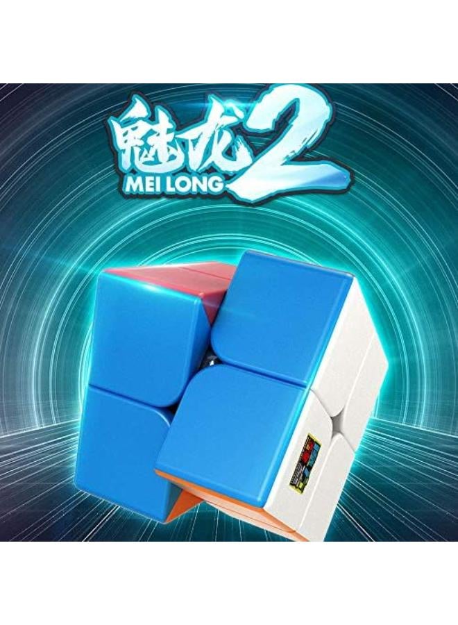 Oostifun Gobus MoYu MoFangJiaoShi Cubing Classroom MeiLong 2x2 Magic Cube Puzzle Cube Stickerless 