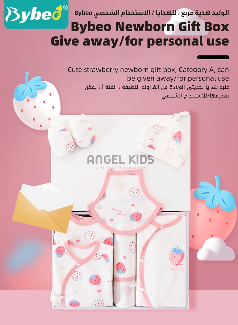 Bybeo 24PCS Newborn Baby Gift Set, Newborn Layette Gift Set for Boys and Girls, Babies Essential Clothes Accessories with Baby Blanket, 100% Premium Cotton, for Spring Summer Autumn Winter - Image 4