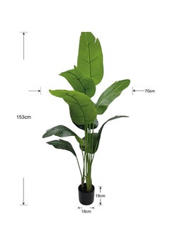 BABAZAM BABAZAM Artificial Tree Fake Tall Plant in Pot Potted Silk Tree for Indoor Entryway Décor Outdoor Modern Home Office Gift Living Room Floor 1.6m  - Image 1