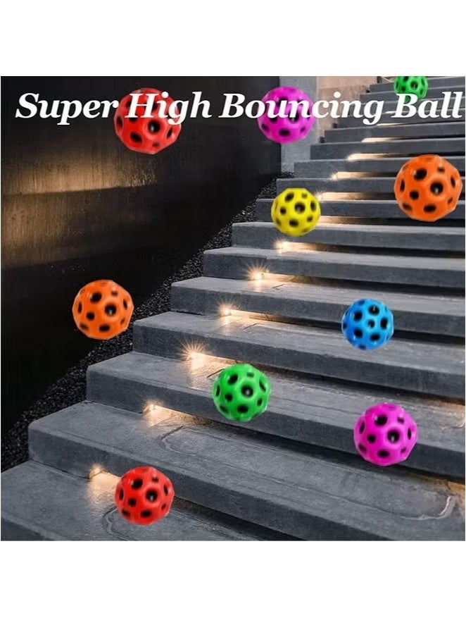 3 Piece Space Ball & High Bounce Hole Ball – Super Bouncy Moon Ball & PU Rubber Ball for Kids & Adults | Hand-Eye Coordination, Stress Relief, Outdoor & Sports Play(  Give Away Wristband) - Image 3