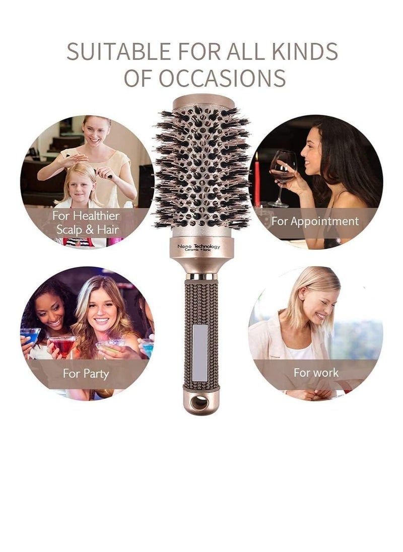 Generic - 45mm Round Brush for Hair Styling, Nano Thermal Ceramic & Ionic Tech Hair Brush Bristles for Blow Drying, Straightening, Shiny Hair, Wavy - Image 1