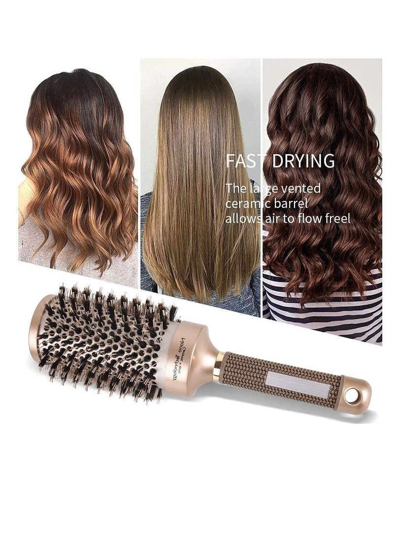 Generic - 45mm Round Brush for Hair Styling, Nano Thermal Ceramic & Ionic Tech Hair Brush Bristles for Blow Drying, Straightening, Shiny Hair, Wavy - Image 1