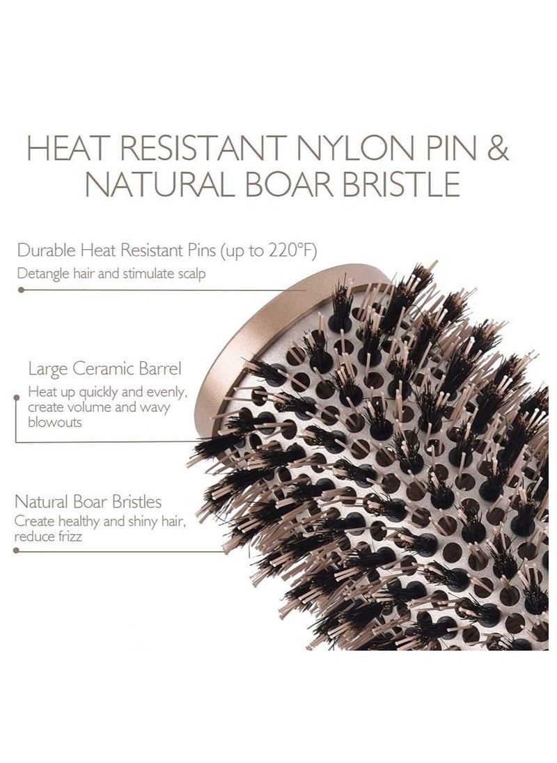 Generic - 45mm Round Brush for Hair Styling, Nano Thermal Ceramic & Ionic Tech Hair Brush Bristles for Blow Drying, Straightening, Shiny Hair, Wavy - Image 1