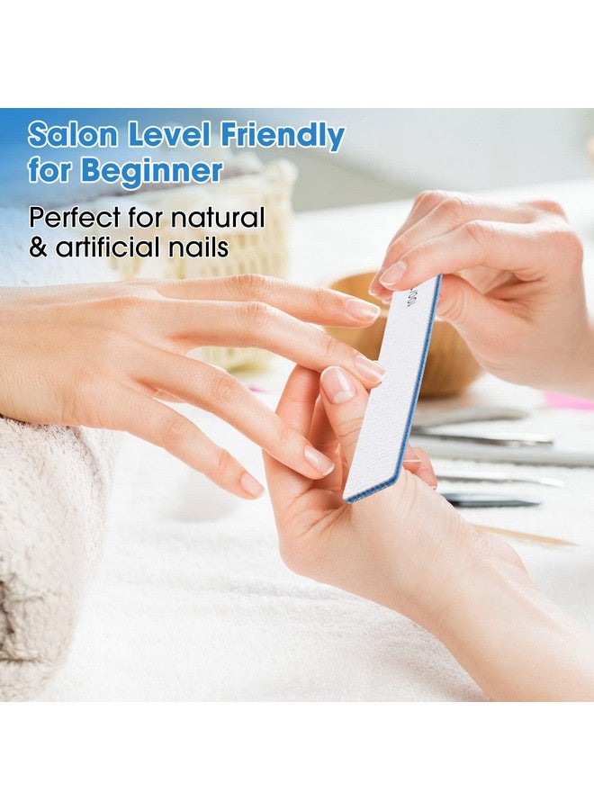 Lanties 200 Pcs 100/180 Grit Nail Files Professional Reusable Nail Files Double Sided Emery Boards for Acrylic and Gel Nails Washable Nail Styling File Manicure Tools for Beauty Salons and Home - Image 5